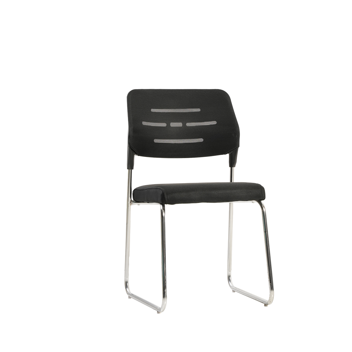 Black Fixed Medical Velvet Chair