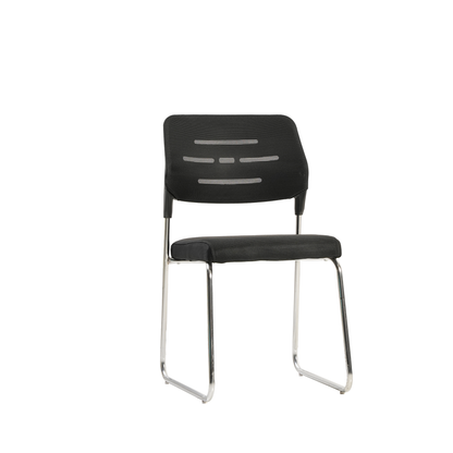 Black Fixed Medical Velvet Chair